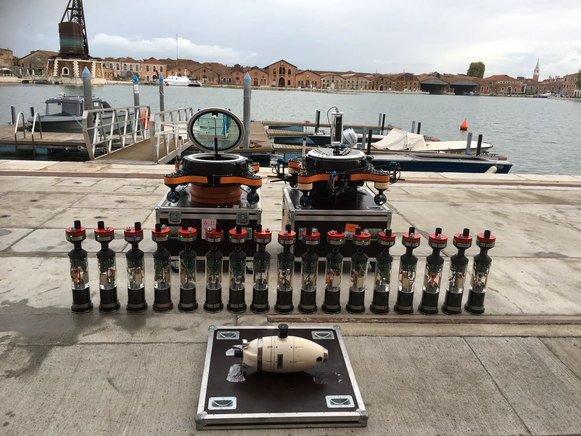 Underwater Robot Swarms - One design paradigm for collective behaviour - formalised in a PhD, validated in the Venice lagoon